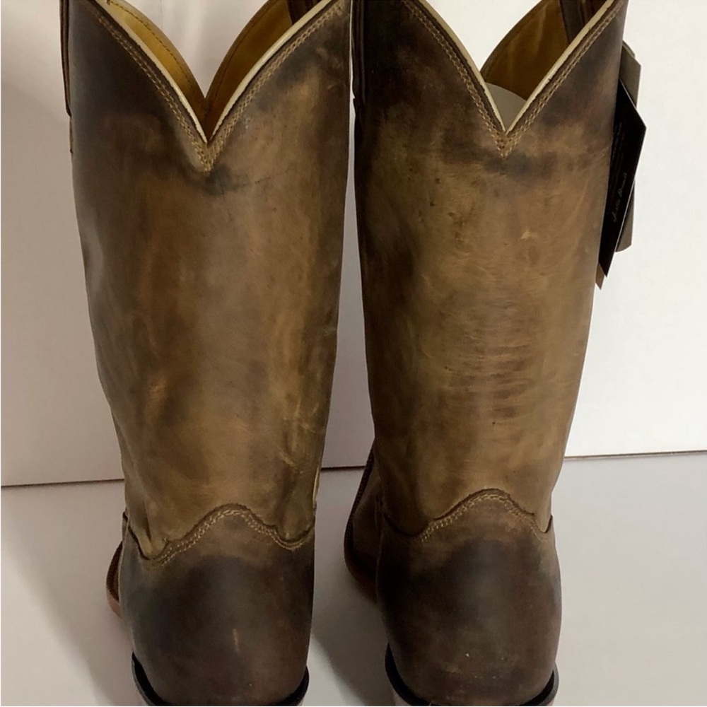 Nocona Brown Heeled Boots women’s size 12 - Picture 3 of 10